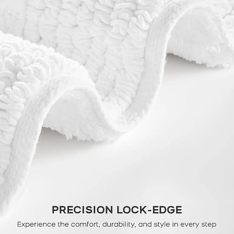 Madison Park Signature Splendor 100% Cotton Tufted 3000 Gsm Reversible Bath Rug