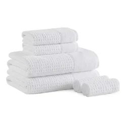 Madison Park Spa Waffle 6-pc. Quick Dry Bath Towel Set