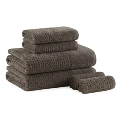 Madison Park Spa Waffle 6-pc. Quick Dry Bath Towel Set