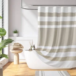 Madison Park Spa Waffle  With 3m Treatment Shower Curtain