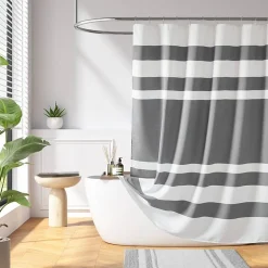 Madison Park Spa Waffle  With 3m Treatment Shower Curtain