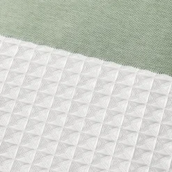 Madison Park Spa Waffle  With 3m Treatment Shower Curtain