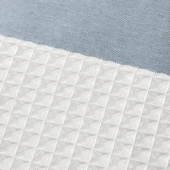 Madison Park Spa Waffle  With 3m Treatment Shower Curtain