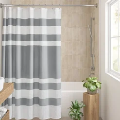 Madison Park Spa Waffle  With 3m Treatment Shower Curtain