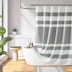 Madison Park Spa Waffle  With 3m Treatment Shower Curtain