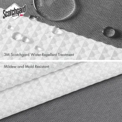 Madison Park Spa Waffle  With 3m Treatment Shower Curtain