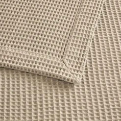 Madison Park Waffle Weave Cotton Lightweight Blanket