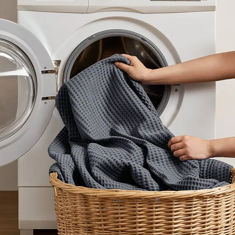 Madison Park Waffle Weave Cotton Lightweight Blanket