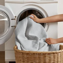 Madison Park Waffle Weave Cotton Lightweight Blanket
