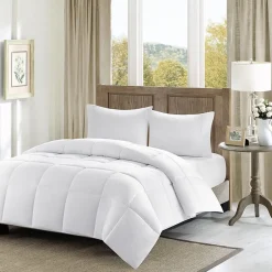 Madison Park Wingate 300 Thread Count Cotton Percale Luxury Down Alternative Comforter