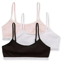 Maidenform Big Kid Girls Multi-Pack 3-pc. Bralette J4378