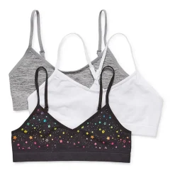 Maidenform Big Kid Girls Multi-Pack 3-pc. Bralette J4378