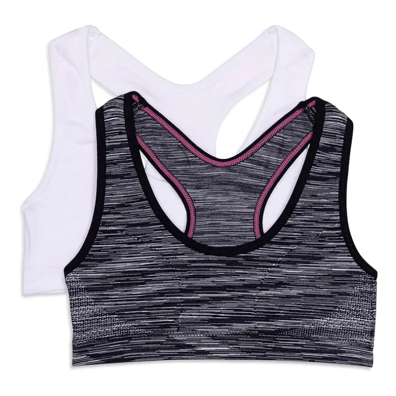 Maidenform Big Kid Girls Seamless Light Support 2-pc. Sports Sports Bra Rj4348-Atc