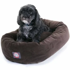 Majestic Pet Suede Bagel Pet Bed