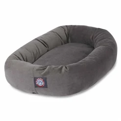 Majestic Pet Suede Bagel Pet Bed
