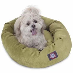 Majestic Pet Villa Collection Micro-Velvet Bagel Pet Bed