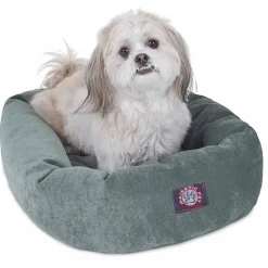 Majestic Pet Villa Collection Micro-Velvet Bagel Pet Bed
