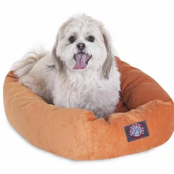 Majestic Pet Villa Collection Micro-Velvet Bagel Pet Bed