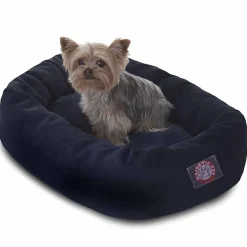 Majestic Pet Villa Collection Micro-Velvet Bagel Pet Bed
