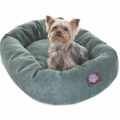 Majestic Pet Villa Collection Micro-Velvet Bagel Pet Bed