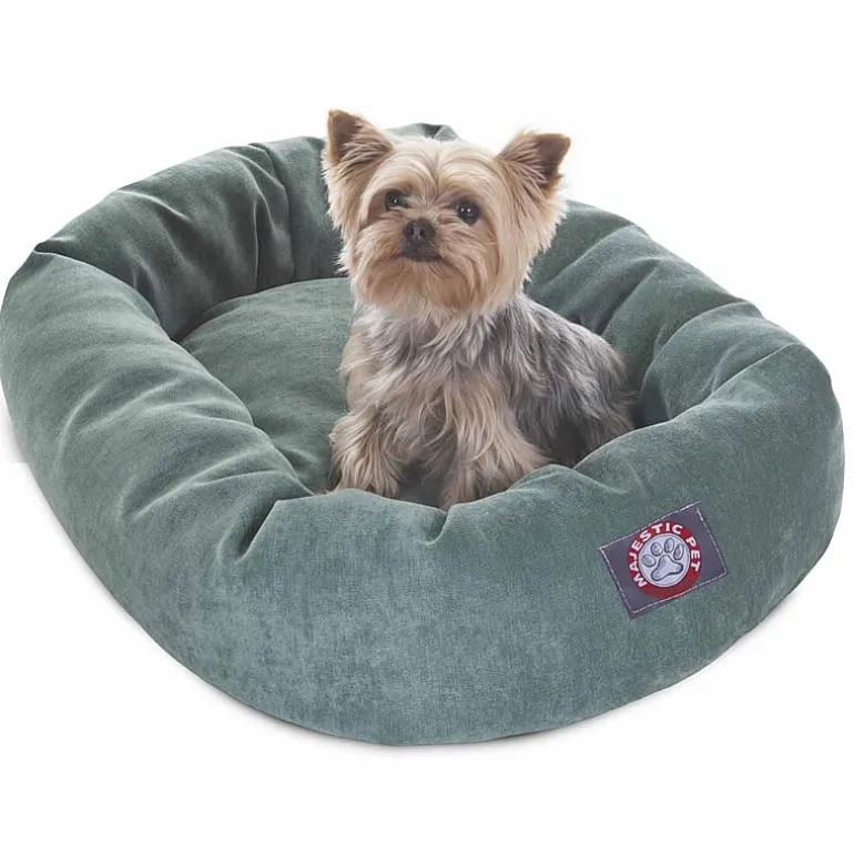 Majestic Pet Villa Collection Micro-Velvet Bagel Pet Bed