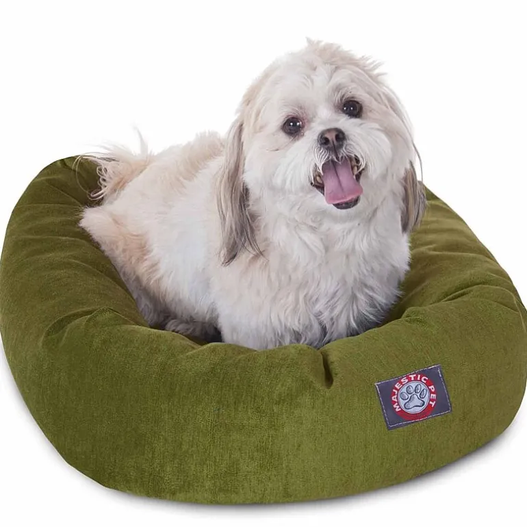 Majestic Pet Villa Collection Micro-Velvet Bagel Pet Bed