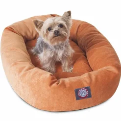Majestic Pet Villa Collection Micro-Velvet Bagel Pet Bed