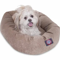Majestic Pet Villa Collection Micro-Velvet Bagel Pet Bed