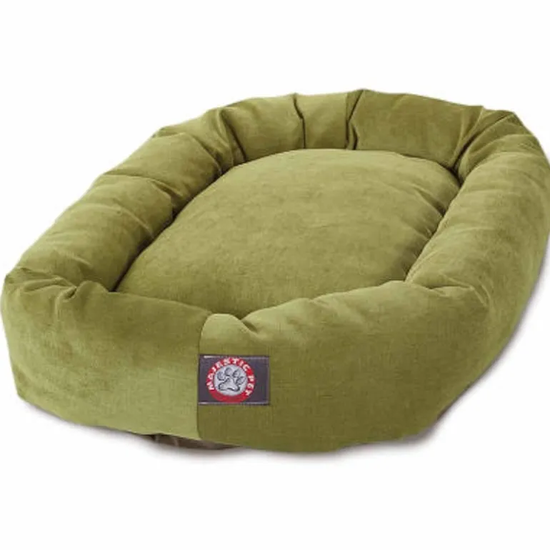 Majestic Pet Villa Collection Micro-Velvet Bagel Pet Bed