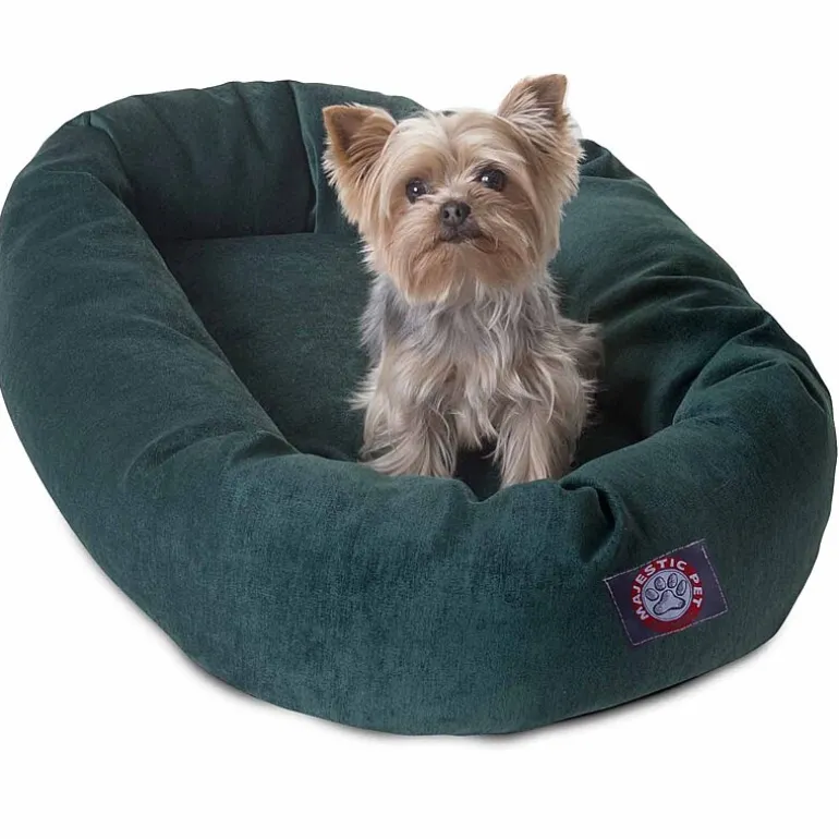 Majestic Pet Villa Collection Micro-Velvet Bagel Pet Bed