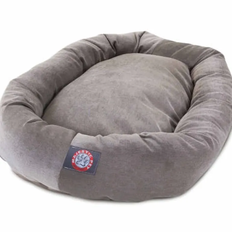 Majestic Pet Villa Collection Micro-Velvet Bagel Pet Bed