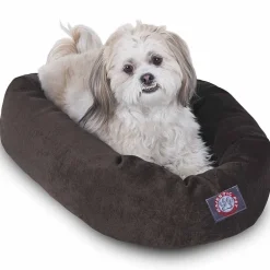 Majestic Pet Villa Collection Micro-Velvet Bagel Pet Bed