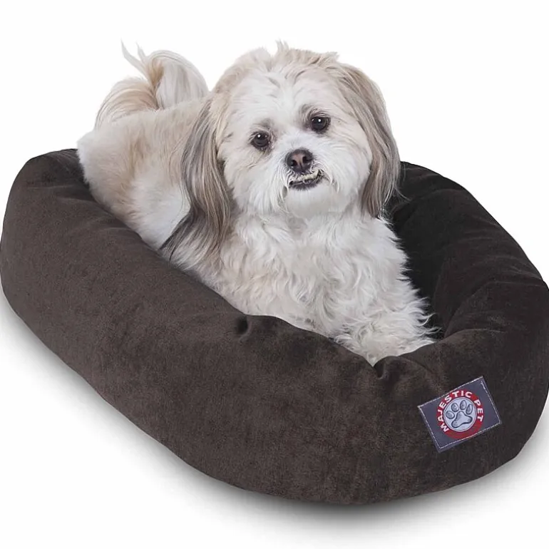 Majestic Pet Villa Collection Micro-Velvet Bagel Pet Bed