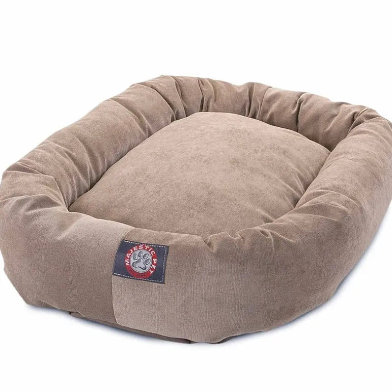 Majestic Pet Villa Collection Micro-Velvet Bagel Pet Bed