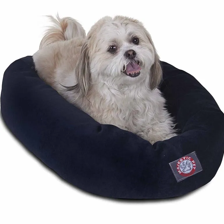 Majestic Pet Villa Collection Micro-Velvet Bagel Pet Bed