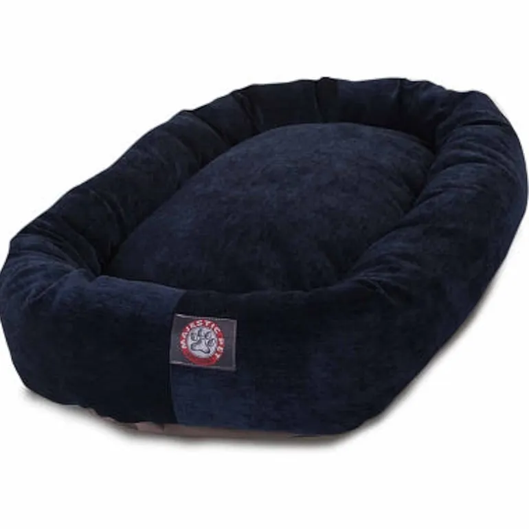 Majestic Pet Villa Collection Micro-Velvet Bagel Pet Bed