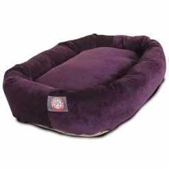 Majestic Pet Villa Collection Micro-Velvet Bagel Pet Bed