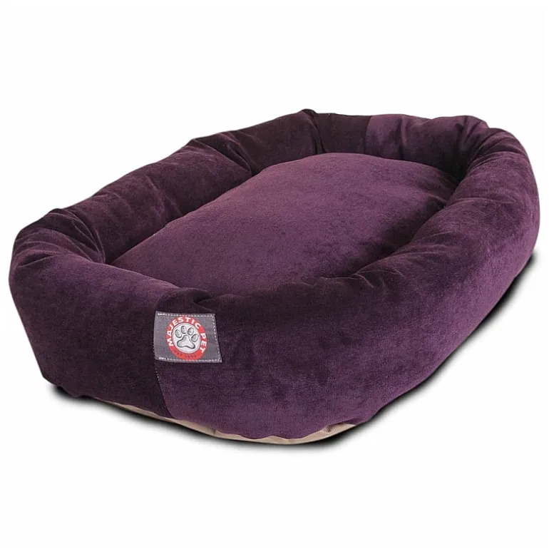 Majestic Pet Villa Collection Micro-Velvet Bagel Pet Bed