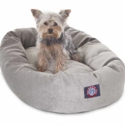 Majestic Pet Villa Collection Micro-Velvet Bagel Pet Bed
