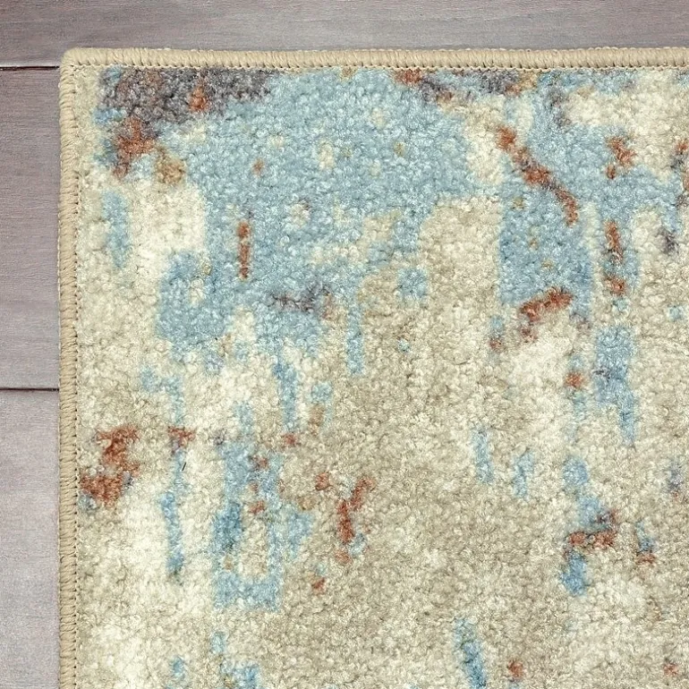 Maples Abstract Stone Rectangular Indoor Runner