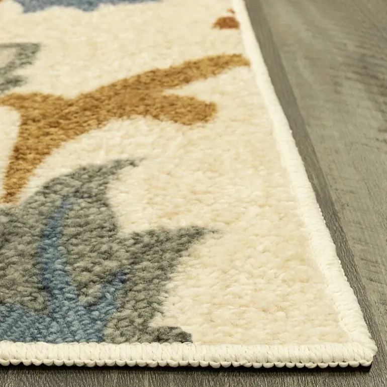 Maples Jacobean Floral Indoor Rectangular Accent Rug