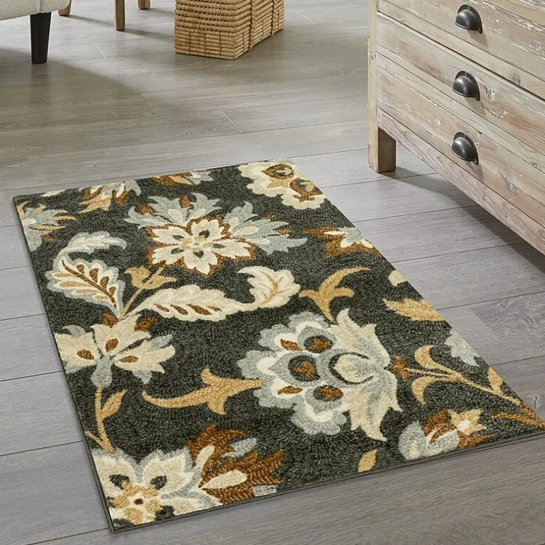 Maples Jacobean Floral Indoor Rectangular Accent Rug
