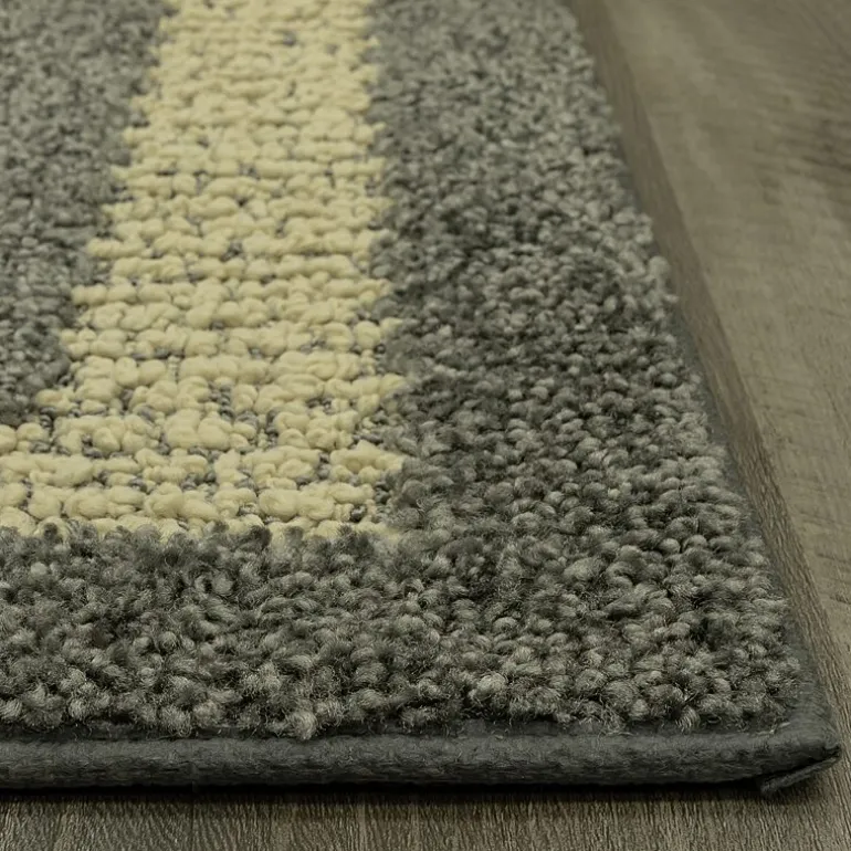 Maples Solid Cut and Loop Indoor Rectangular Accent Rug