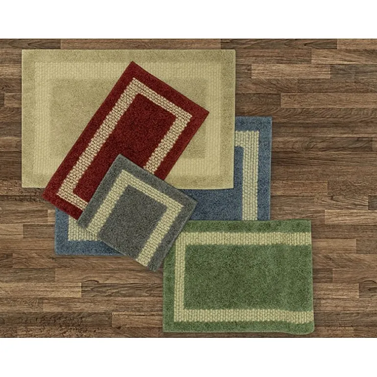Maples Solid Cut and Loop Indoor Rectangular Accent Rug