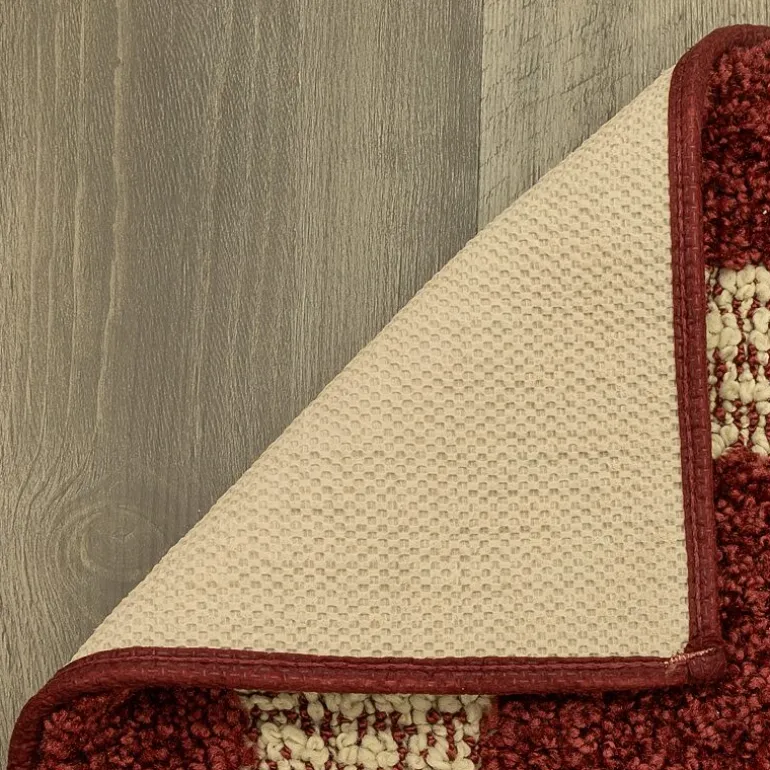 Maples Solid Cut and Loop Indoor Rectangular Accent Rug