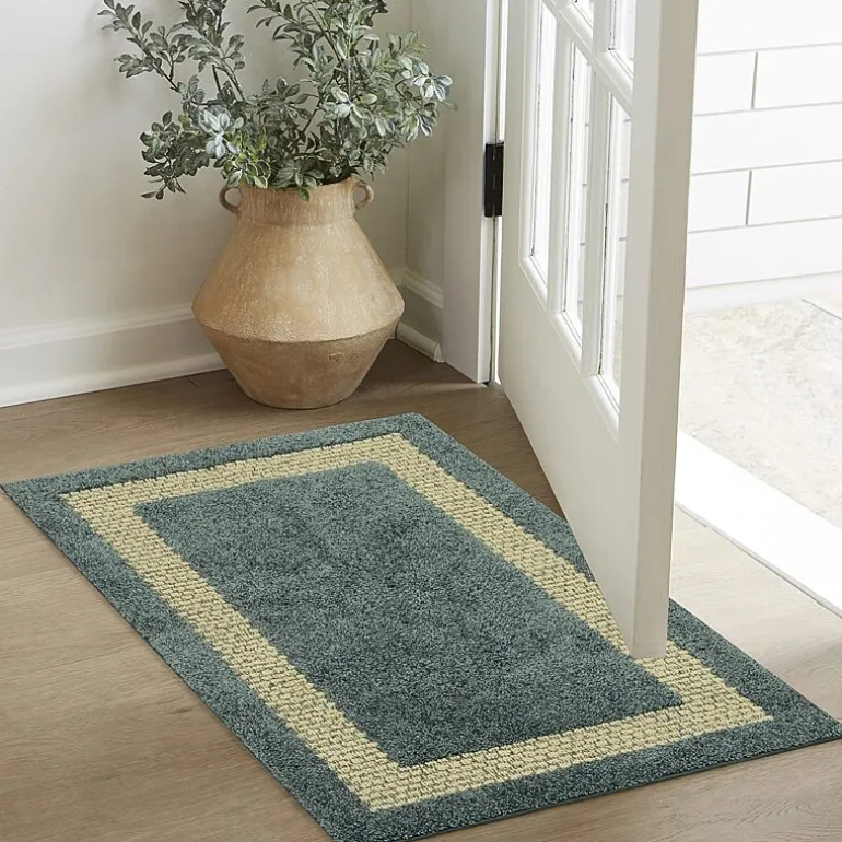 Maples Solid Cut and Loop Indoor Rectangular Accent Rug