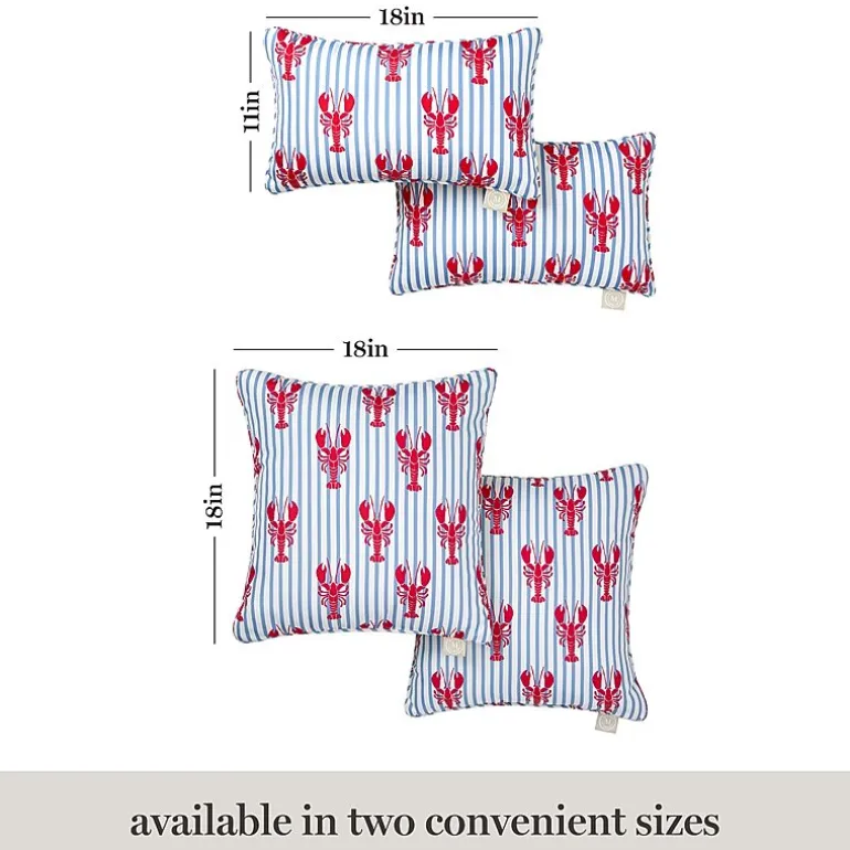 Martha Stewart Americana Lobster 2-pc. Rectangular Throw Pillow