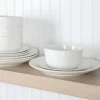 Martha Stewart Basketweave 12-pc. Ceramic Dinnerware Set