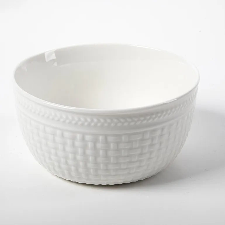 Martha Stewart Basketweave 12-pc. Ceramic Dinnerware Set