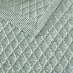 Martha Stewart Bonnie Knit Lightweight Throw